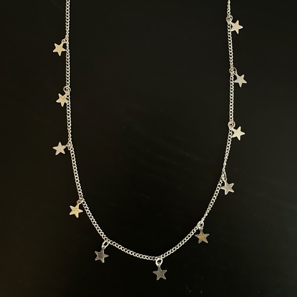 SILVER STARS NECKLACE - Picture 1 of 1